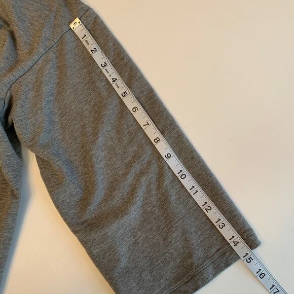 Purejill Sweater S Gray Modal Stretch Open Front Cardigan 3/4 Sleeve Pocket - Picture 8 of 10